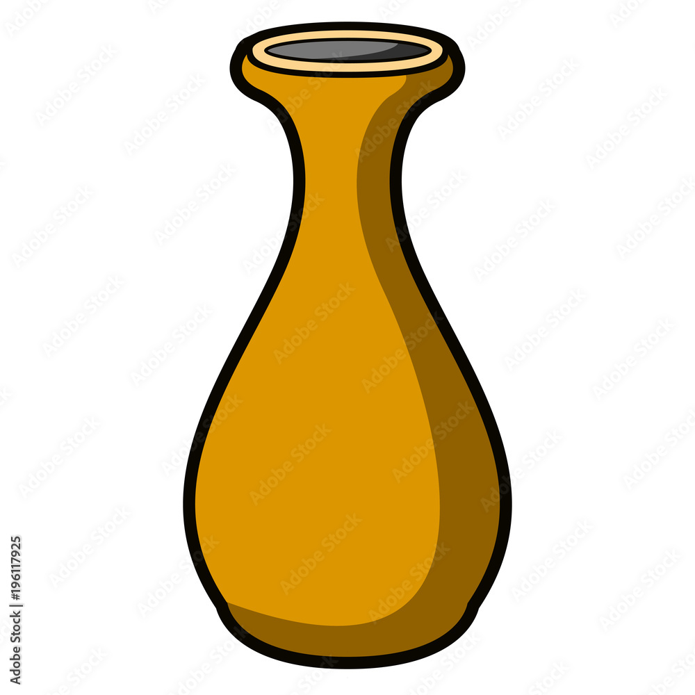 Empty flower pot icon