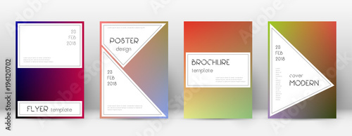 Flyer layout. Stylish flawless template for Brochure, Annual Report, Magazine, Poster, Corporate Presentation, Portfolio, Flyer. Awesome gradient cover page.