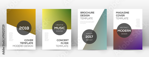 Flyer layout. Modern excellent template for Brochure, Annual Report, Magazine, Poster, Corporate Presentation, Portfolio, Flyer. Attractive color transition cover page.