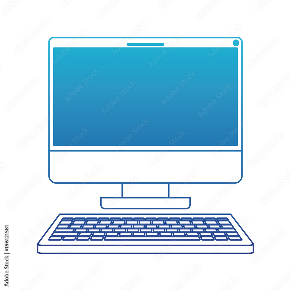 computer desktop isolated icon vector illustration design computer desktop isolated icon vector illustration design