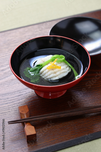 greenling soup, ainame-wan, japanese kaiseki cuisine