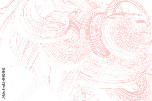 Natural soap texture. Appealing millenial pink foam trace background. Artistic graceful soap suds. Cleanliness, cleanness, purity concept. Vector illustration.