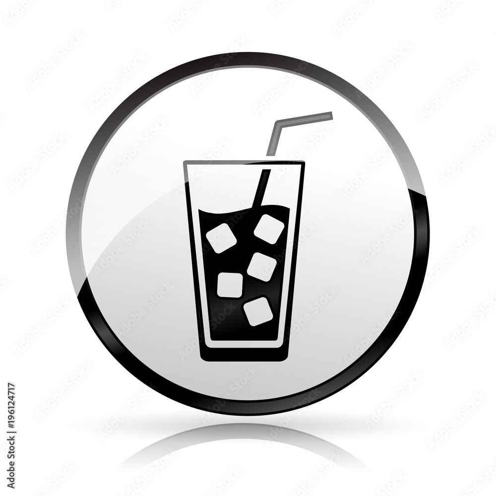 glass icon on white background glass icon on white background