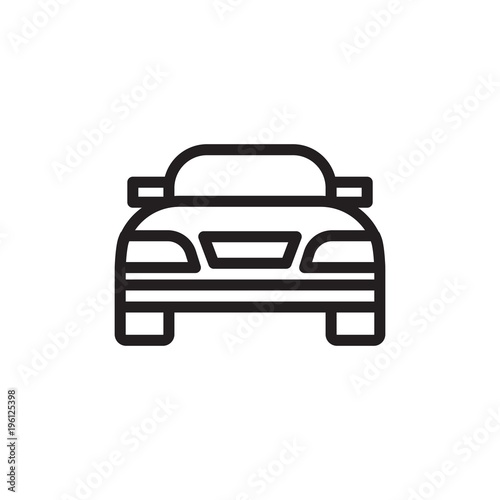 moving car, moving sedan car outlined vector icon. Modern simple isolated sign. Pixel perfect vector illustration for logo, website, mobile app and other designs