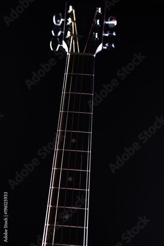 Griffin acoustic guitar on a black background