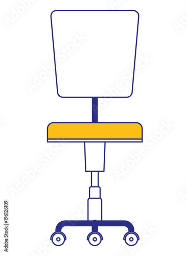 office chair isolated icon vector illustration design