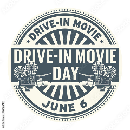 Drive-In Movie Day stamp