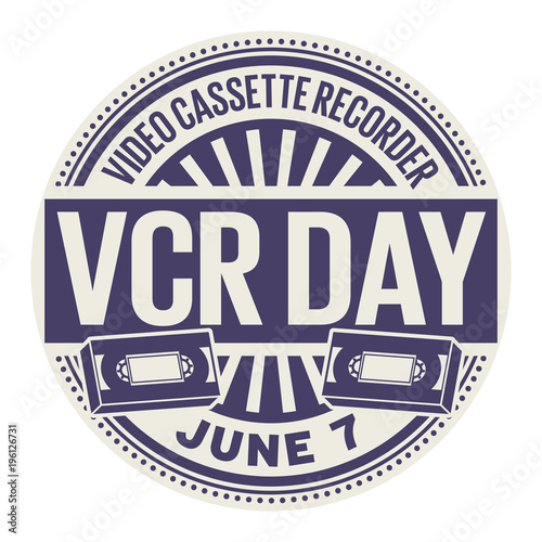 Video Cassette Recorder Day stamp