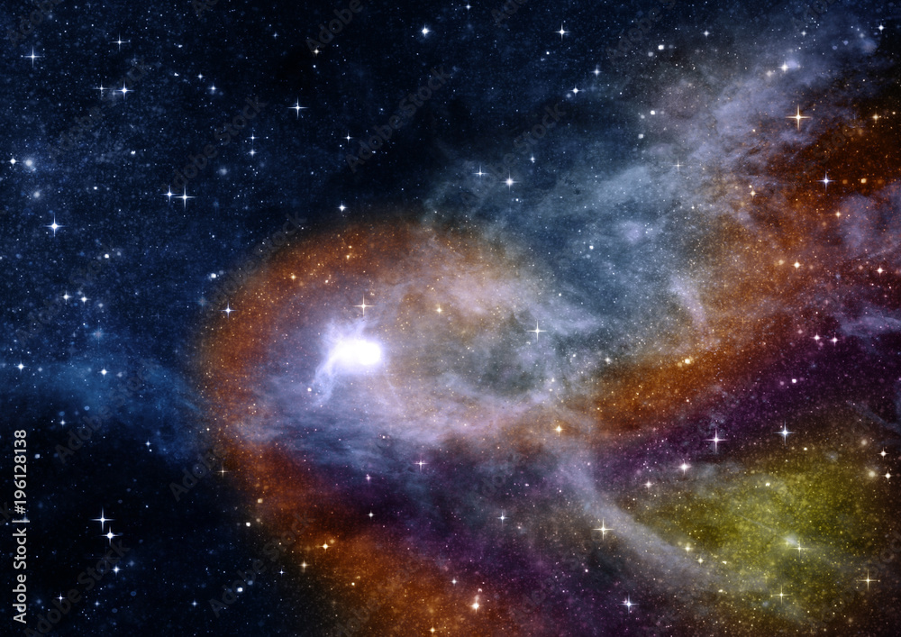 galaxy in a free space galaxy in a free space