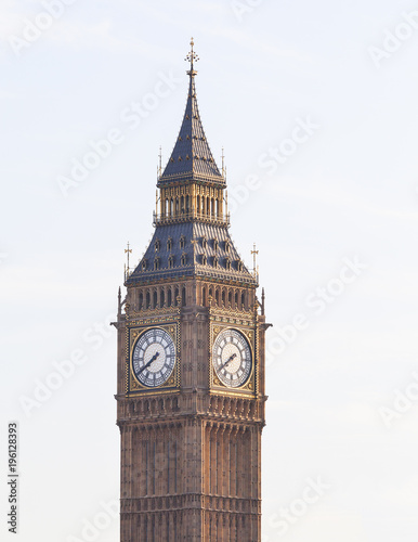 Big Ben, Clock tower of the Palace of Westminster, London, United Kingdom, England.