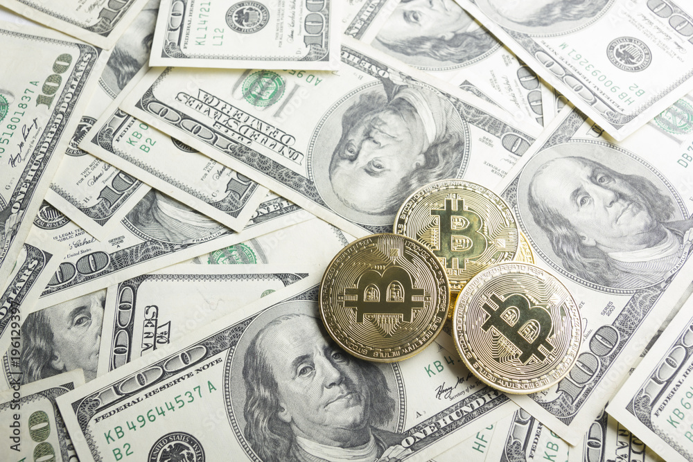 Bitcoin gold coin. Cryptocurrency concept. Virtual currency background. Bitcoin gold coin. Cryptocurrency concept. Virtual currency background.