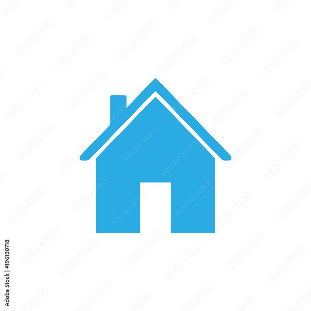 Home icon. Vector illustration. Flat design. Home icon. Vector illustration. Flat design.