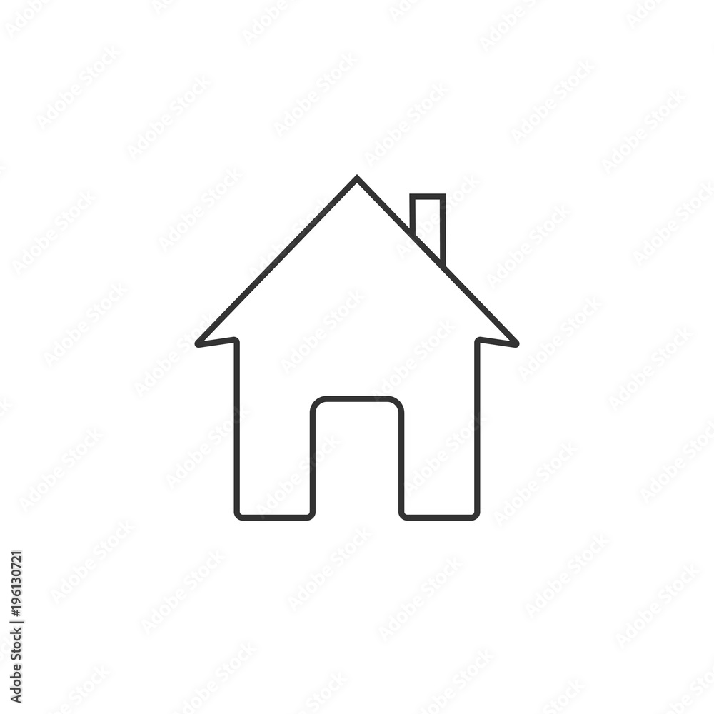 Home icon. Vector illustration. Flat design. Home icon. Vector illustration. Flat design.