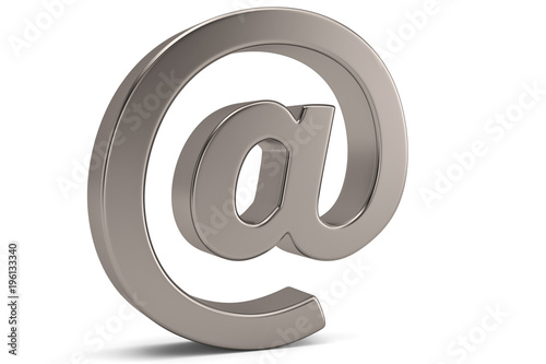 Email Symbol on white background.3D illustration.