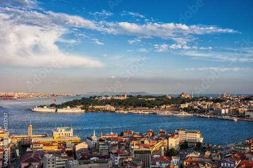 City Of Istanbul Sunset Cityscape