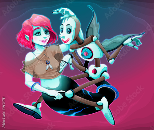 The mermaid and the puppet