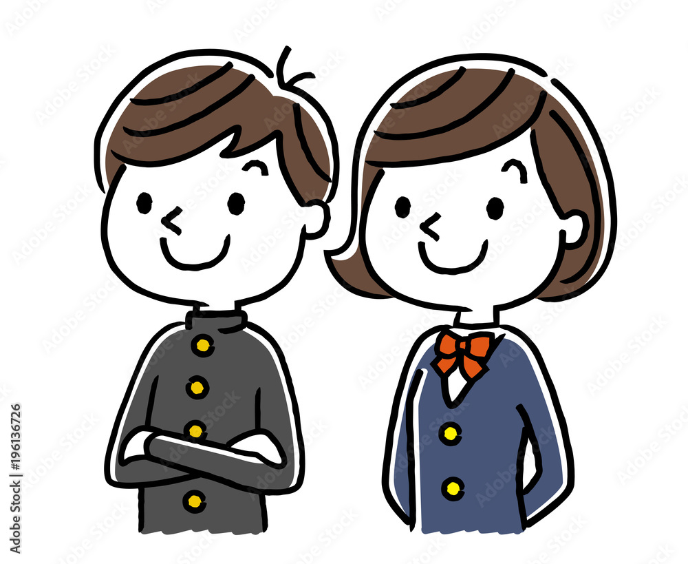 男子学生と女子学生 将来 未来 夢 希望stock Vector Adobe Stock
