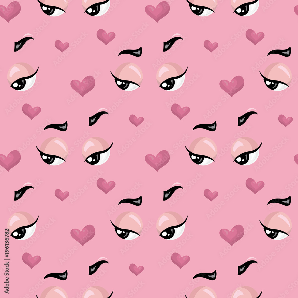 Flirting Face Pattern Flirting Face Pattern