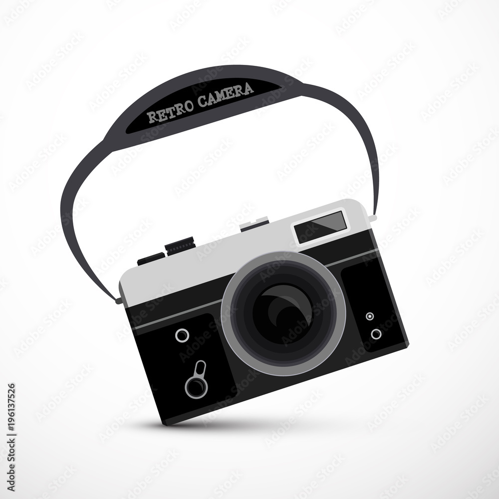 Retro Film or Digital Camera - Vector