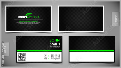 Set of creative business cards