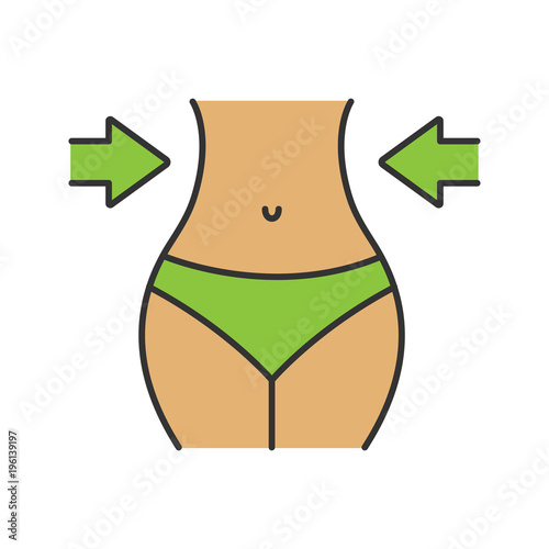 Weight loss color icon