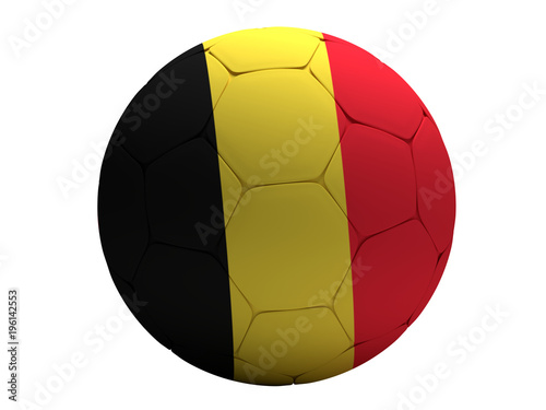 Belgium soccer football 3d rendering