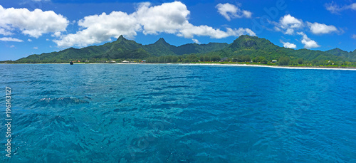 Fotografia Panoramic landscape view of in Rarotonga, Cook Islands