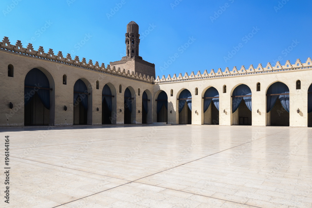 Courtyard of the Al-Hakim Mosque, Cairo, Egypt