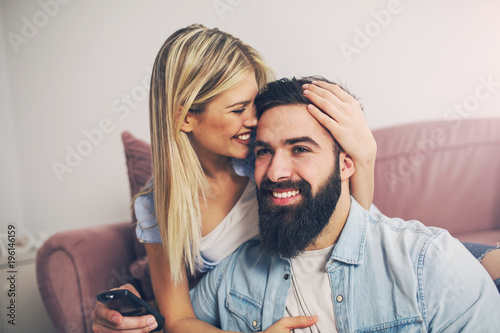 Tablou pe pânză Couple at home