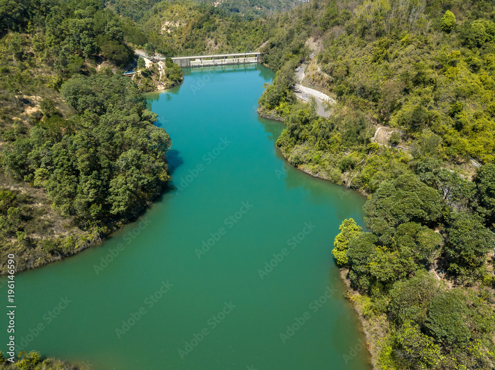 Aerial view of Reservoir Landscape