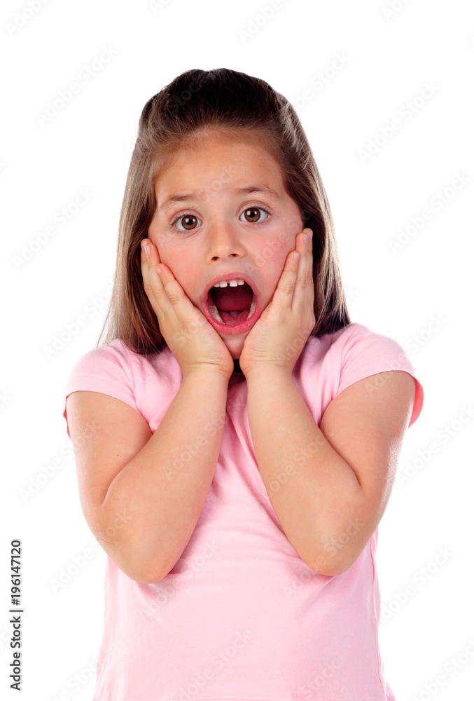 Amazed small girl Amazed small girl