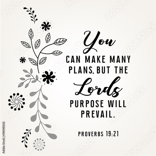 Bible quote verbs in floral wreath vector design