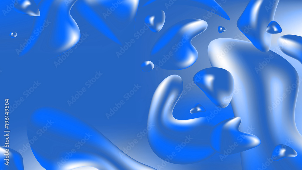 Background liquid. Background colorful abstract holographic 3D gradient for  web, packaging, poster, Billboard, cover, Wallpaper, presentation. A  flowing liquid, flow of water. Raster illustration. Stock Illustration |  Adobe Stock
