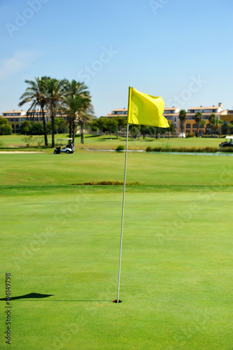 Hole in Costa Ballena golf course, Rota, Cadiz province, Spain