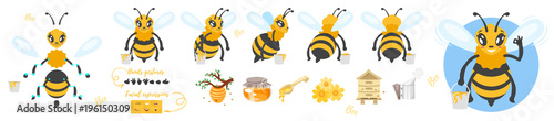 bee cute character for animation