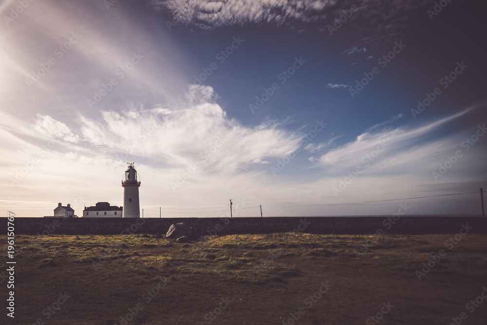 Loop Head Lighthouse County Clare Ireland on the Atlantic Ocean Coastline
