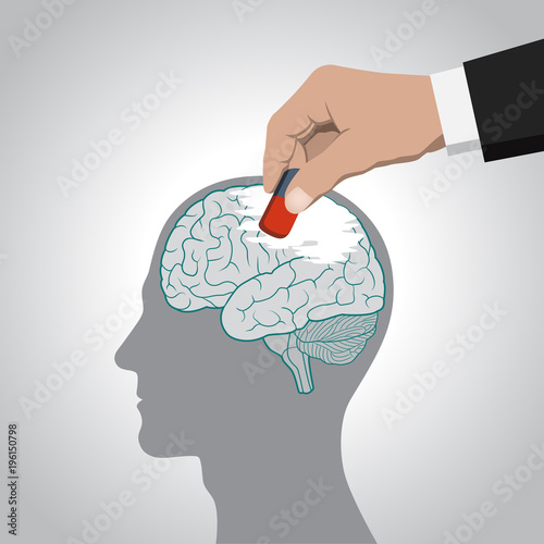 The erasure of the brain, its contents, memory, memories, deprivation of individuality, control of consciousness