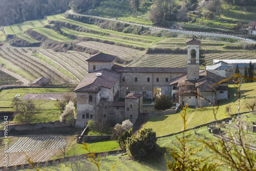 Astino valley and ancient monastery, Italy