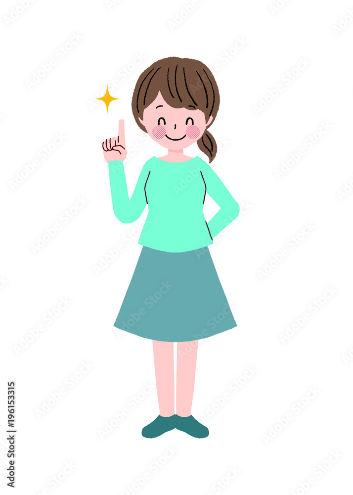 若い女性 ジェスチャー 若い女性 ジェスチャー