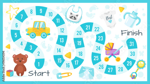 kids baby shower board game