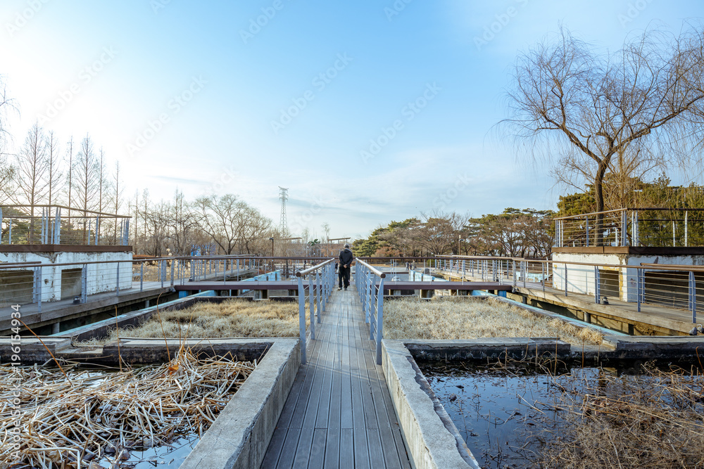 View of the Seonyudo Park in Seoul, South Korea