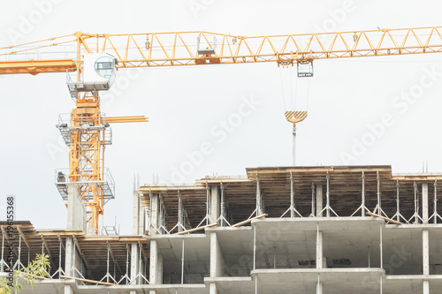 Building crane and building...