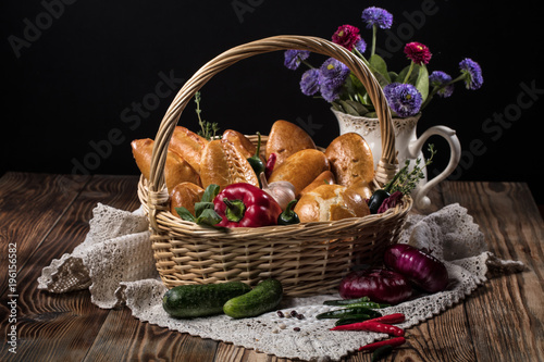 Basket With Little Pies