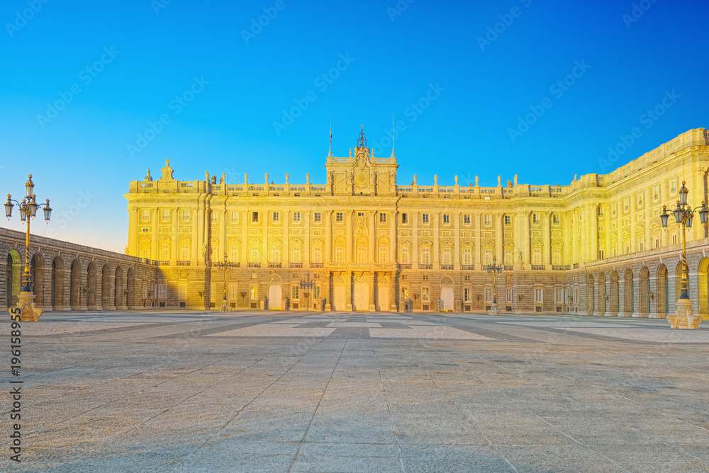Royal Palace in Madrid (Palacio Real de Madrid) and Armory Squar
