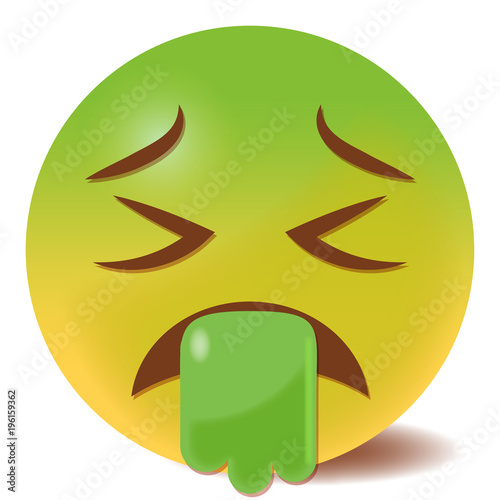 Erbrechen Emoticon - 3D