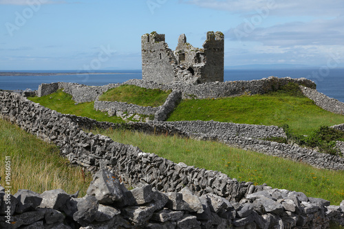Tower and castle ruins on Inisheer island
