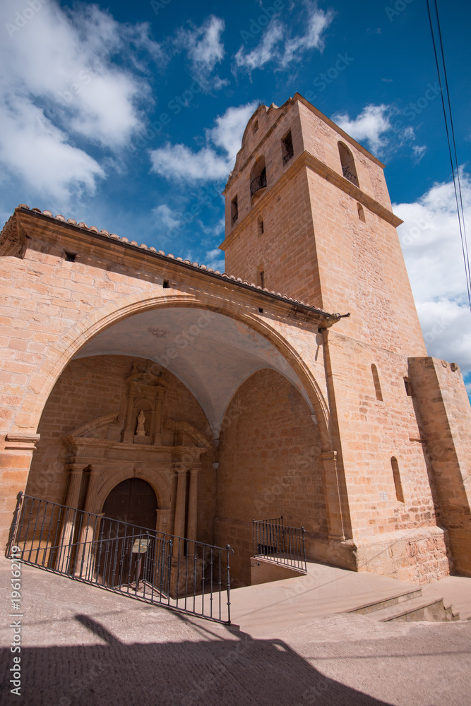 Town of Monroyo in the Mantarraya region of Spain Aragón Teruel