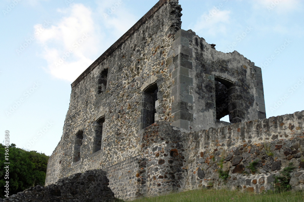 Château Dubuc, vestiges, Martinique
