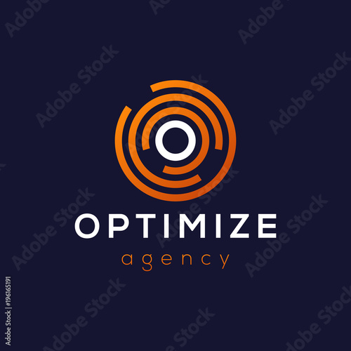 Letter O Logo Icon Design Template. Technology Abstract Line Connection Circle Vector Logotype