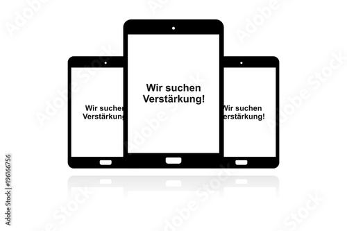 Tablet Banner - Wir suchen Verstärkung